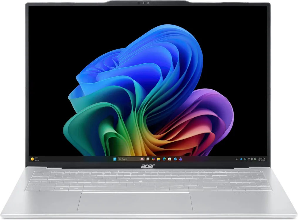 Ноутбук Acer Swift Air 16 SFA16-61M-R0MH (16" OLED, AMD Ryzen AI 5 330, 16Gb, 512Gb SSD, AMD Radeon, noOS) (Серебристый)