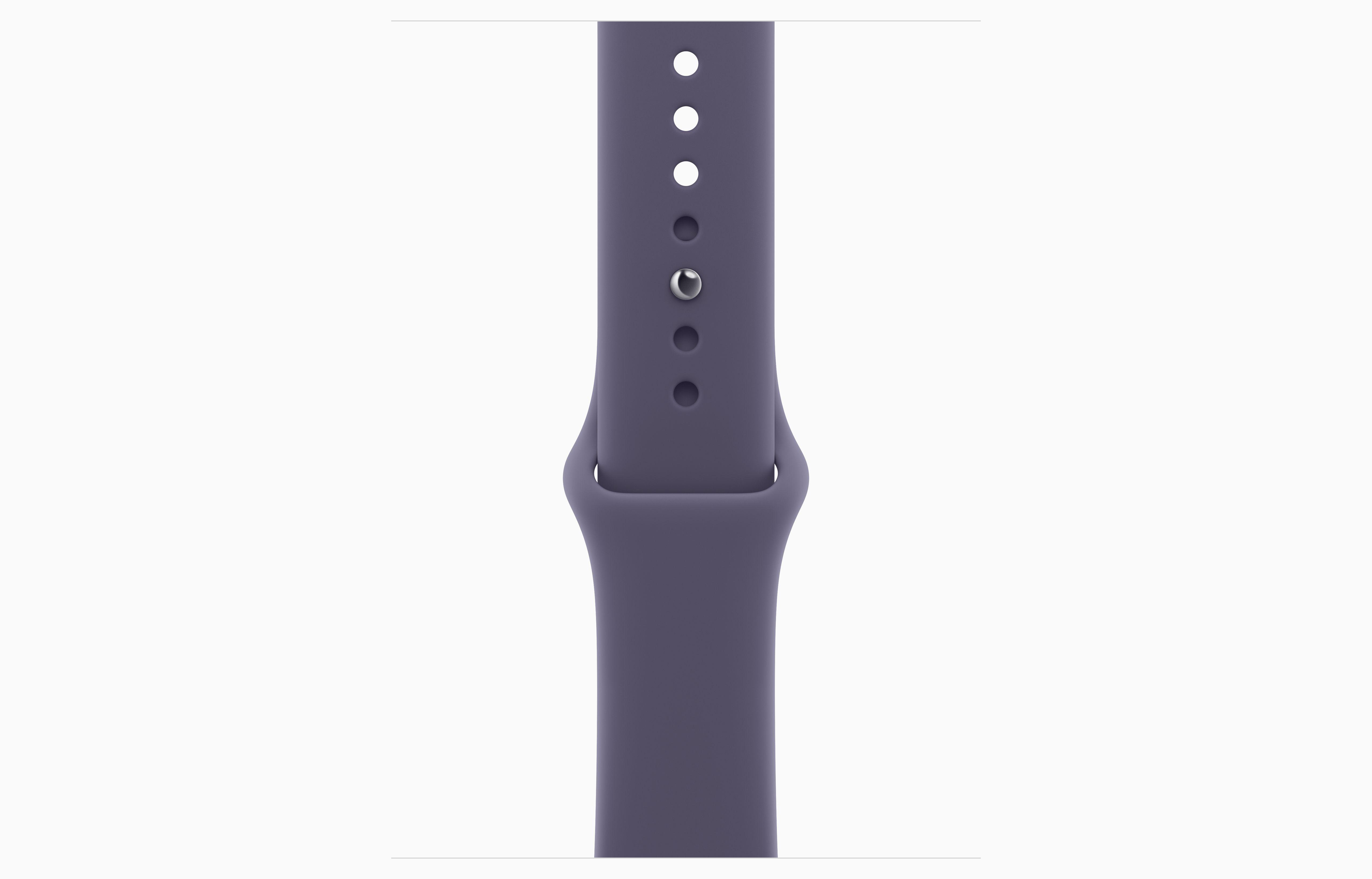 Apple Watch Series 11 46mm Silver Aluminum Case with Purple Fog Sport Band (M/L)