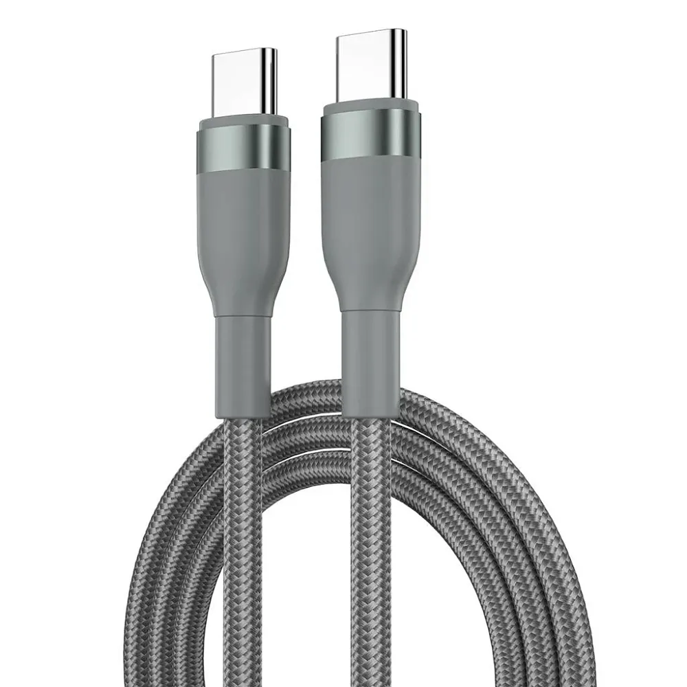 фото Кабель WiWU Maglink Type-C/Type-C 100W 1.0м (Wi-C084) (серый)