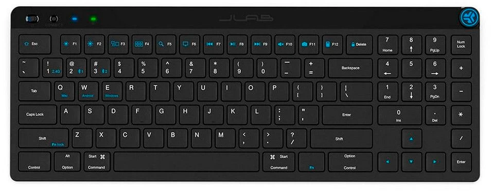 фото Клавиатура JLAB JBuds, беспроводная (радио + Bluetooth), чёрный