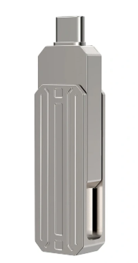 фото USB Flash накопитель Wiwu 2 в 1 128Gb USB 3.2/Type- C (Wi-FD003) (серебристый)