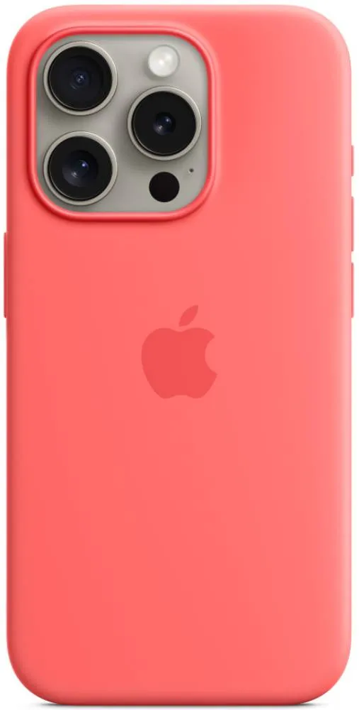 фото Чехол-накладка Silicone Case Series для Apple iPhone 15 Pro Max (коралловый)