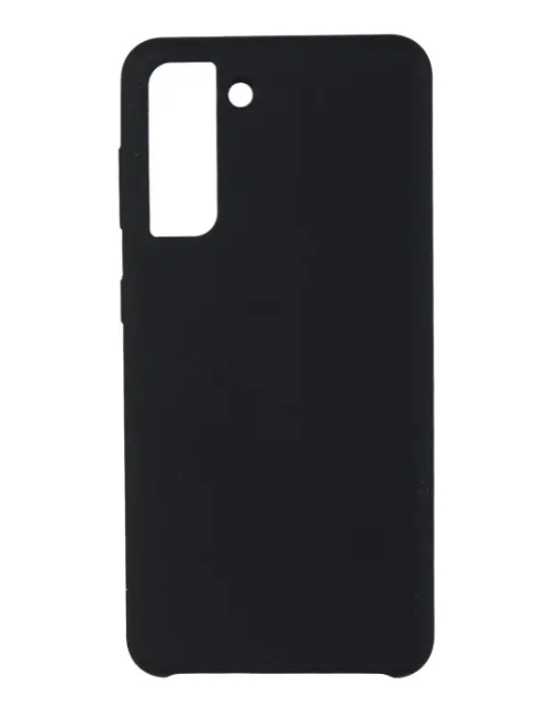 фото Чехол-накладка для Samsung Galaxy S21 FE силиконовый матовый (черный)