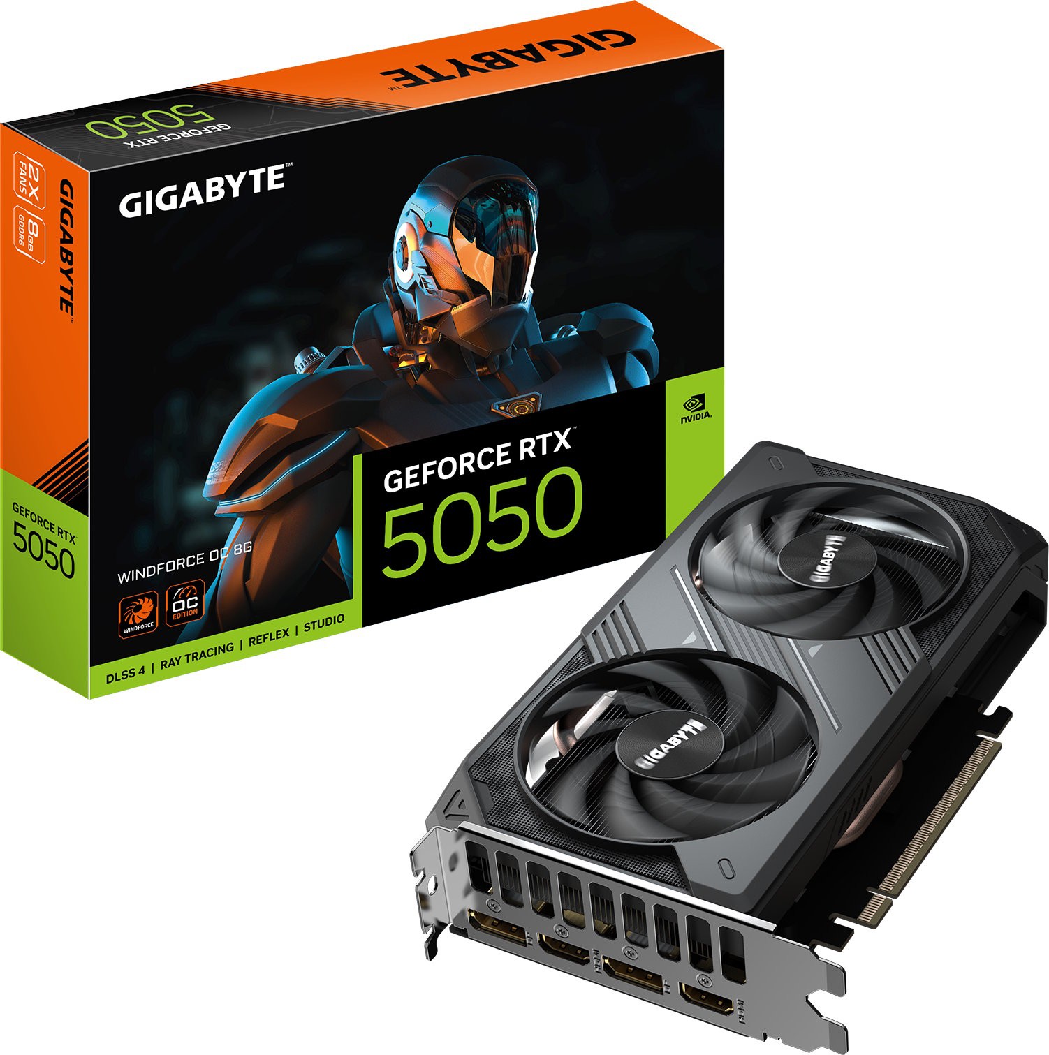 Видеокарта Gigabyte (GV-N5050WF2OC-8GD) GeForce RTX 5050 8GB