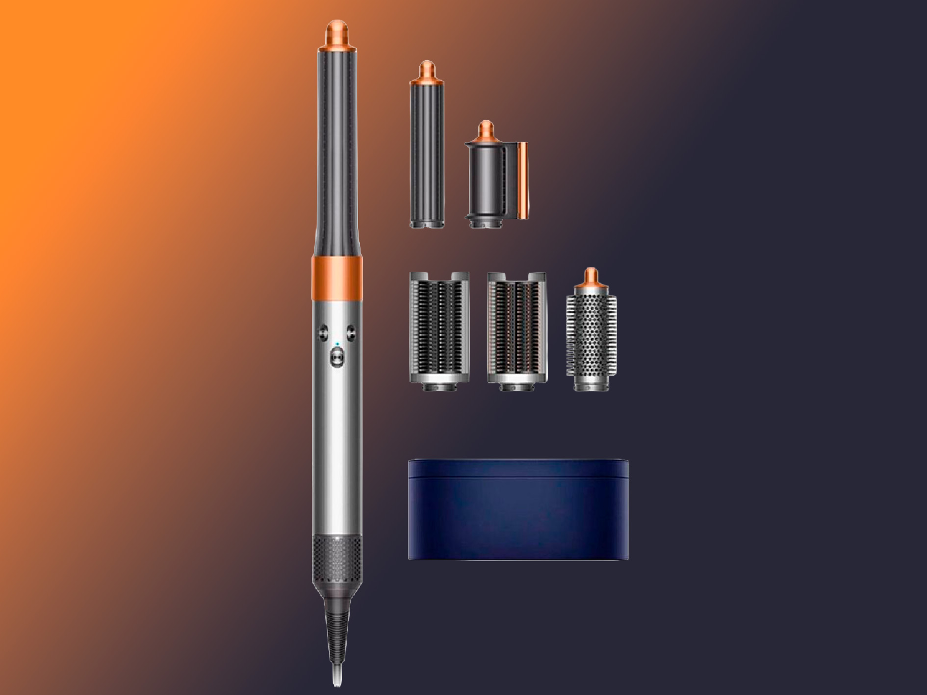 Фен-стайлер Dyson Airwrap Complete Long HS05 (Bright Nickel/Bright Copper)