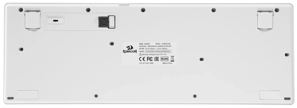 фото Клавиатура Defender Redragon Anubis, беспроводная (радио + Bluetooth), белый