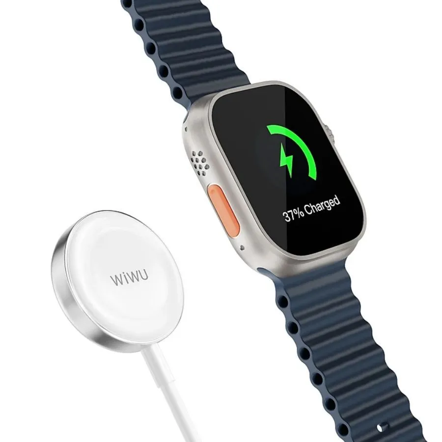 фото Беспроводное зарядное устройство WiWU M18 Type-C для Apple Watch (серебристый)