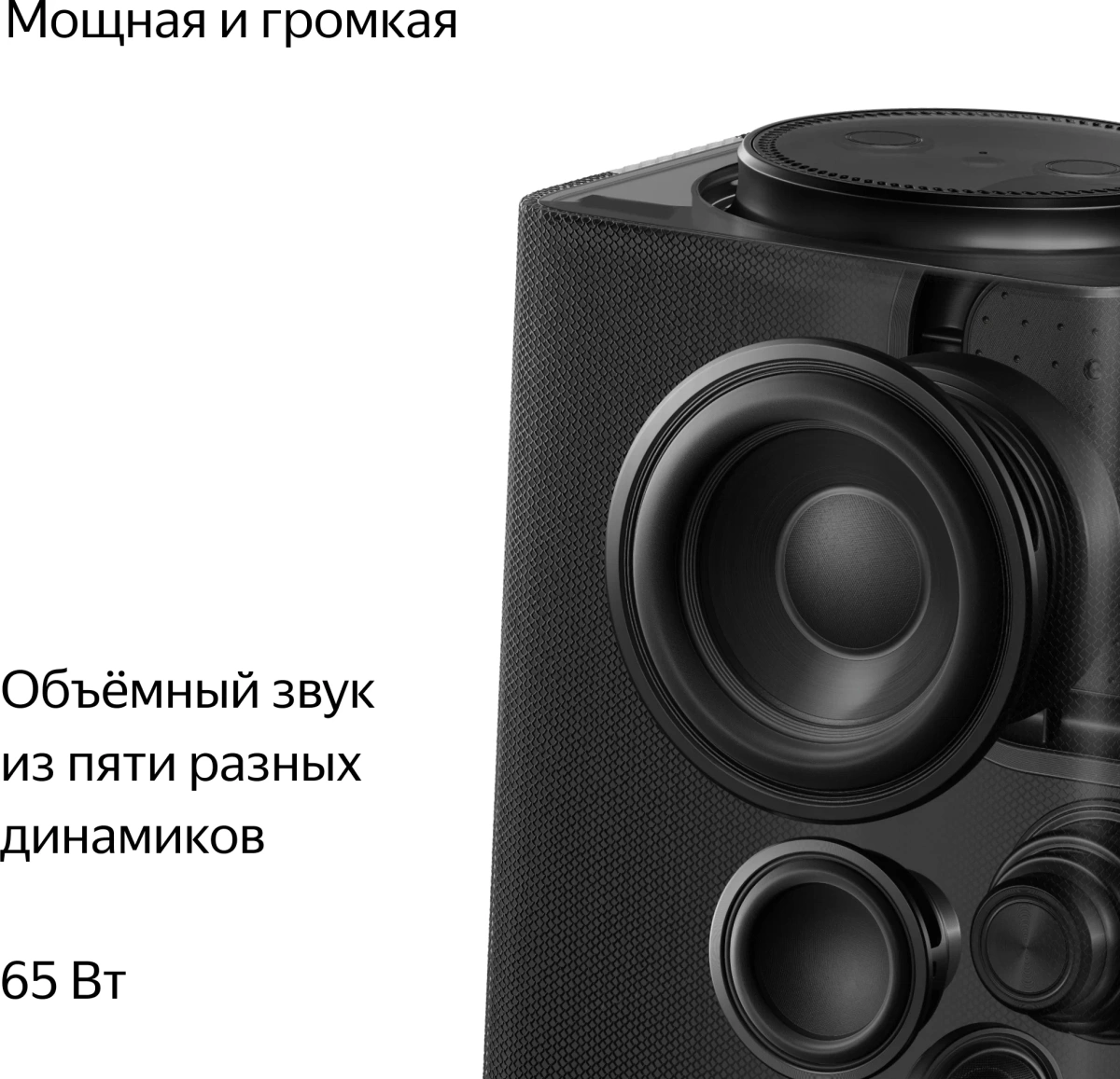 фото Умная колонка Яндекс.Станция Макс с Zigbee (YNDX-00053K) (Черный)