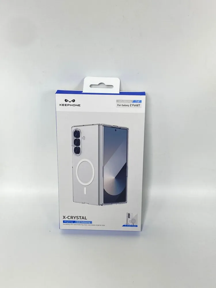 фото Чехол-накладка Keephone X-Crystal MagSafe для Samsung Galaxy Z Fold7 пластиковый (прозрачный)