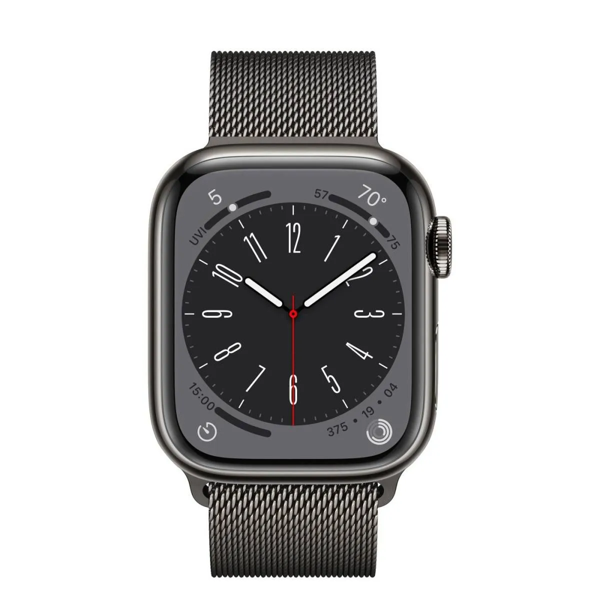 Apple Watch Series 8 41mm (GPS+Cellular) Graphite Stainless Steel Case with Graphite Stainless Steel Milanese Loop (MNJM3) б/у