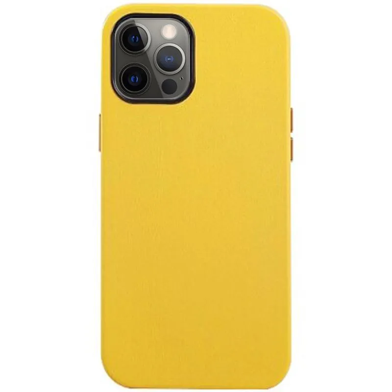фото Чехол-накладка K-Doo Noble Collection для iPhone 13 Pro Max искусственная кожа (желтый)