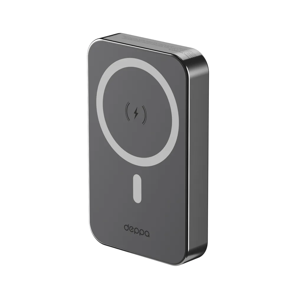 фото Внешний аккумулятор Deppa NRG MagSafe 10000mAh 20W/LED-дисплей (33665) (черный)