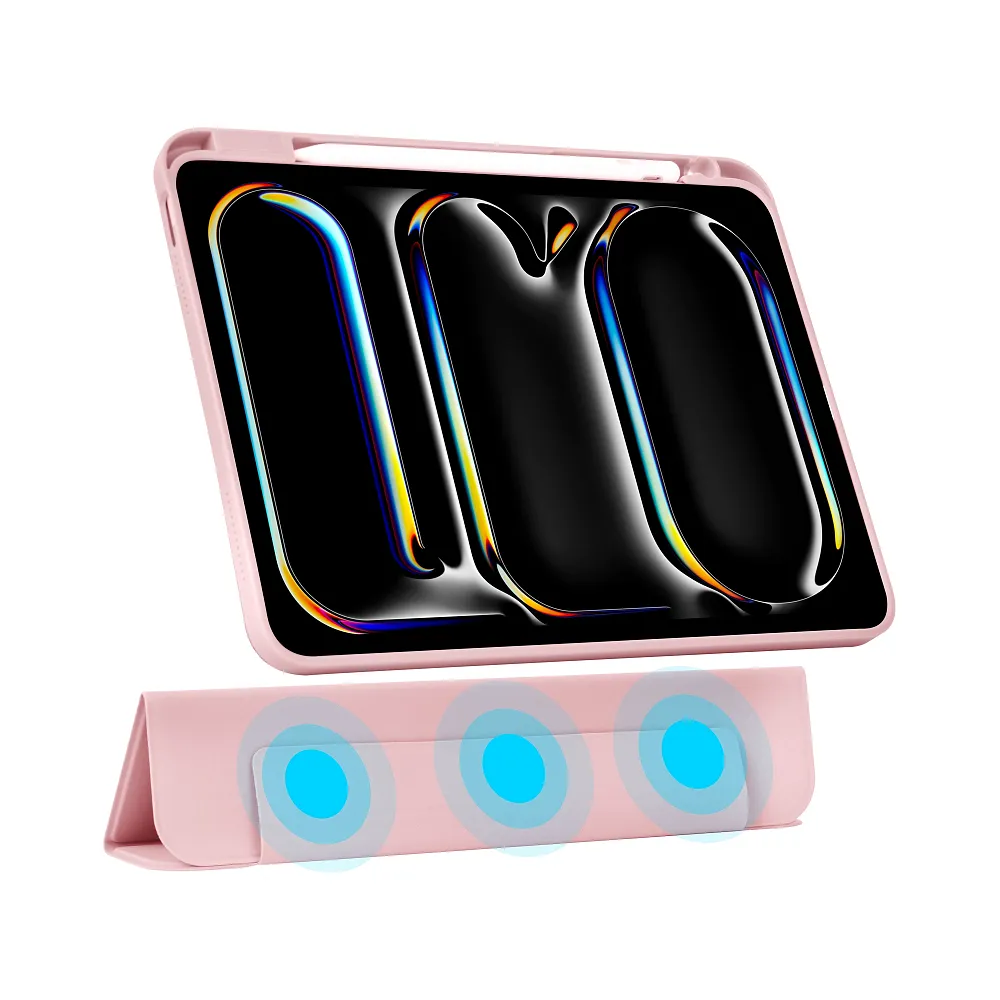 фото Чехол-книжка WIWU Defender Protective для Apple iPad Pro 13 (2024/2025), с подставкой и отделением под стилус (JD-105) (розовый)