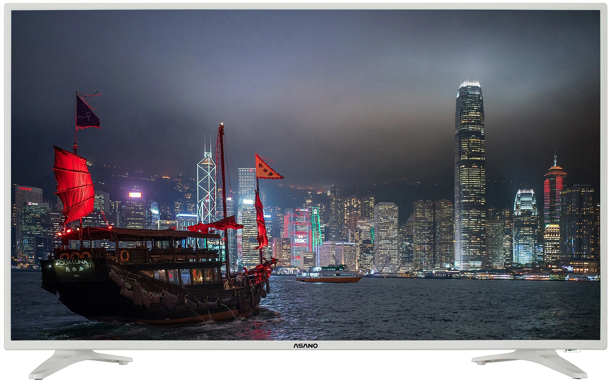 Телевизор Asano 43LF5011T, 43", LED FHD, 60 Гц, Smart TV (Салют ТВ), белый