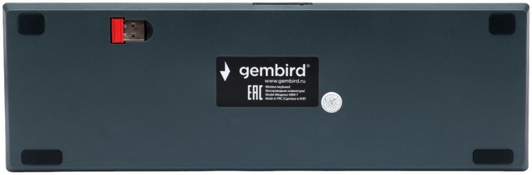 фото Клавиатура Gembird KBW-7, беспроводная (Bluetooth), серый
