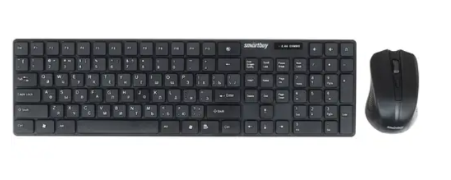 Беспроводной комплект Smartbuy ONE клавиатура +  мышь (SBC-229352AG-K) (черный)