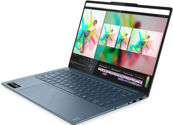 Ноутбук Lenovo Yoga Pro 7 14AKP10 (14.5", OLED, AMD Ryzen AI 7 350, 32Gb, 1Tb SSD, AMD Radeon 860M, без ОС) (Бирюзовый) — фото 3
