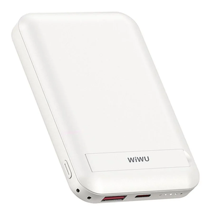 фото Внешний аккумулятор WiWU Snap Cube Magsafe Magnetic Wireless Charger 10000 mAh (SC10000WHT) (белый)