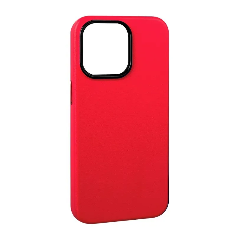 фото Чехол-накладка K-Doo Noble Collection для iPhone 13 Pro Max искусственная кожа (красный)