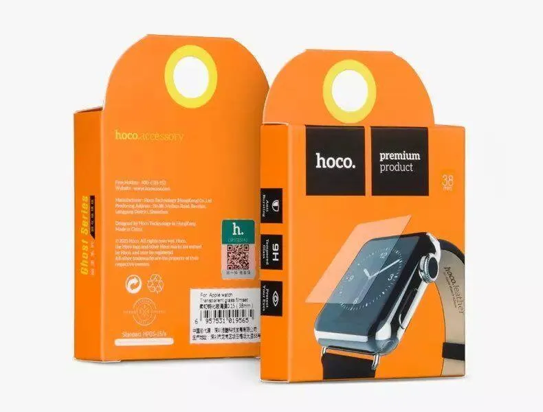 Защитное стекло Hoco Tempered Glass 01 mm для Apple Watch 38 mm прозрачное 200₽