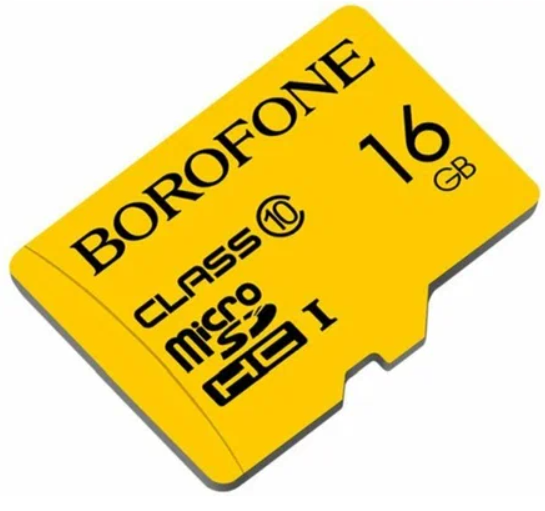 фото Карта памяти Borofone microSDHC 16GB Class10 UHS-I (U1) 85 MB/s V10 (1/100)