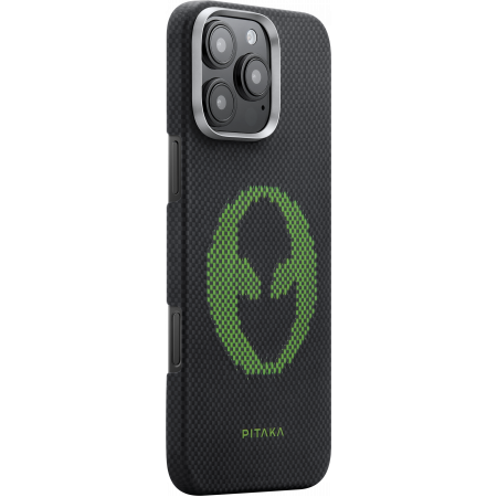 Чехол PITAKA Aries Tactile Woven Case для iPhone 16 Pro Max карбоновый (арамид) Alien