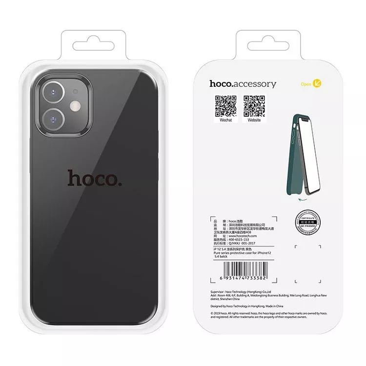 фото Чехол-накладка Hoco Pure Series для iPhone 14 Pro Max силиконовый (черный)