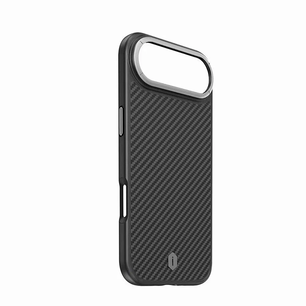 фото Чехол-накладка Wiwu Defense Ultra Magsafe (DCC-205) для iPhone 17 Air карбоновый (черно-серый в полоску)