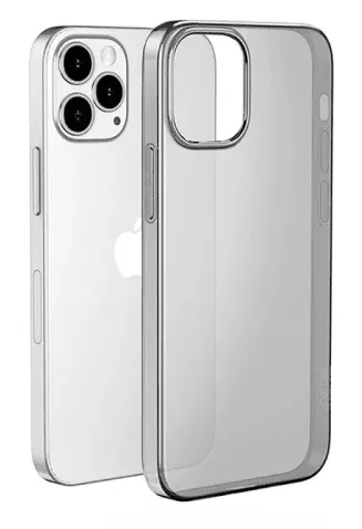 фото Чехол-накладка Hoco Light Series TPU для iPhone 15 Plus силиконовый (прозрачно-черный)