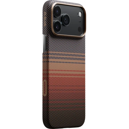 Чехол PITAKA Ultra-Slim Case для iPhone 17 Pro карбоновый кевлар (арамид) Sunset