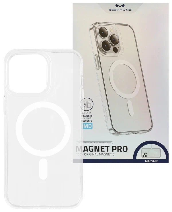 фото Чехол-накладка Keephone Magsafe Clear Case для Apple iPhone 13 пластиковый (прозрачный)
