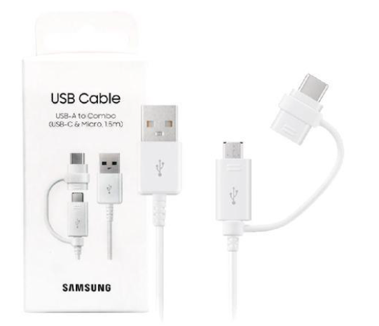 Кабель Samsung USB/Type-C 1.5m (белый) (EP-DG930)