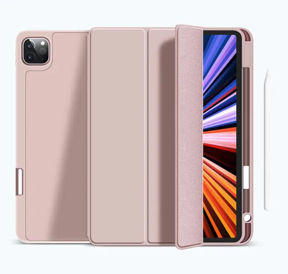 фото Чехол-книжка WIWU Protective Case для Apple iPad 10 (2022)/iPad 11 (2025) (полиуретан с подставкой) (розовый)