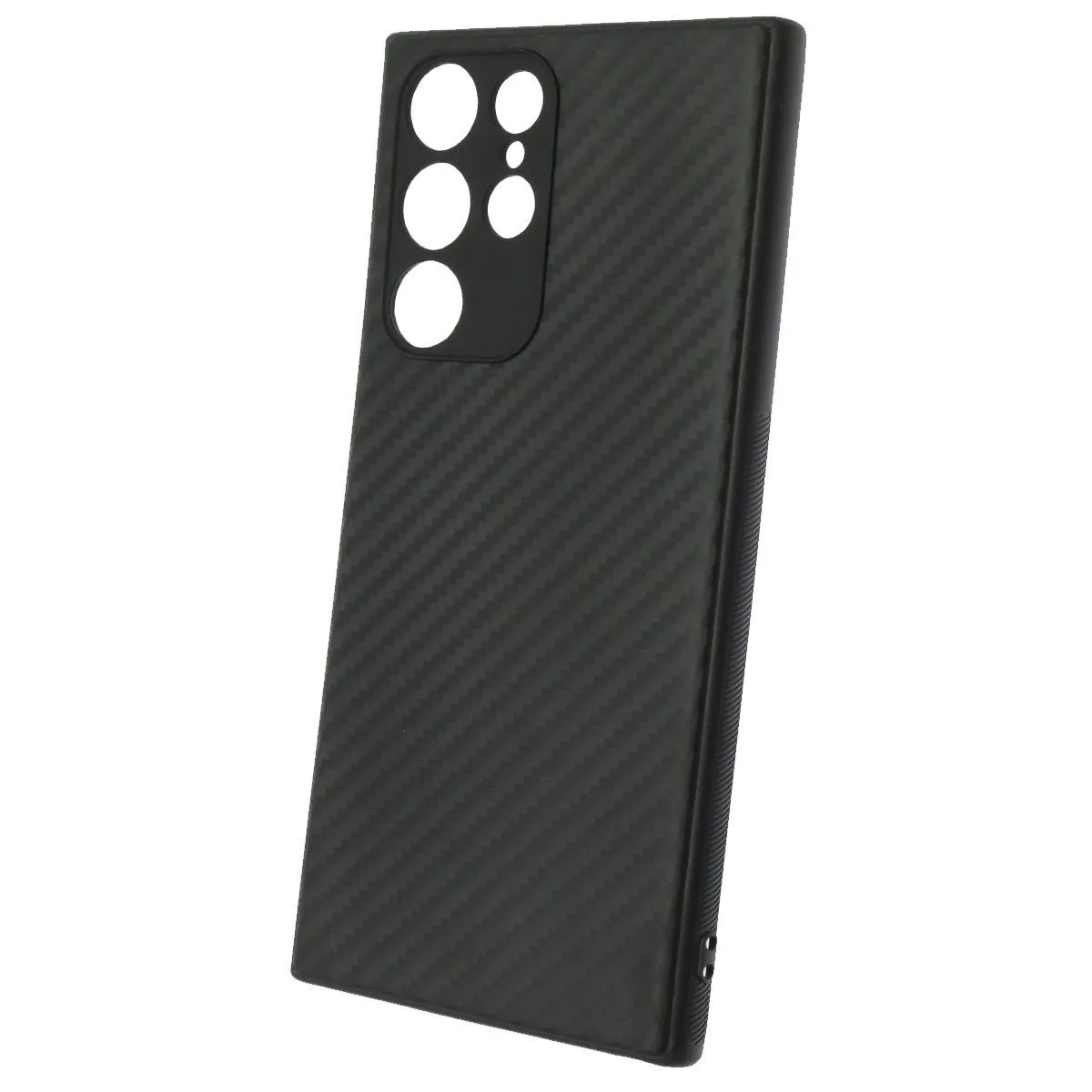 фото Чехол-накладка PiBlue Flagship Case для Samsung Galaxy S22+ (карбоновый в полоску черно-серый)