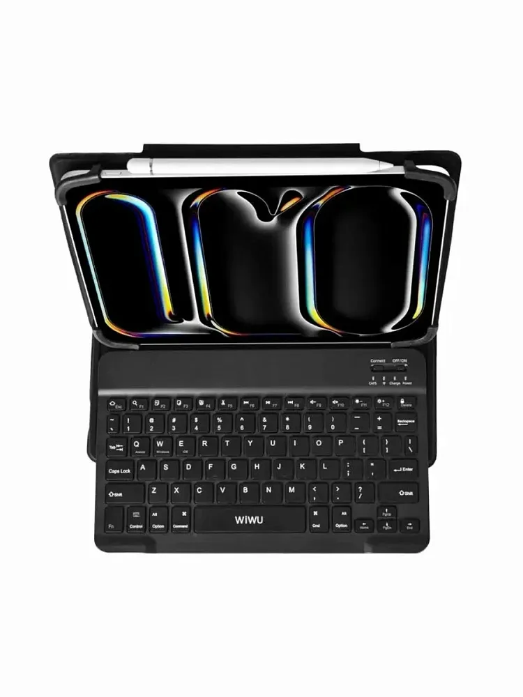 Чехол-клавиатура WIWU Universal Keyboard для Apple iPad 9-11" русская раскладка (W-UK001BLK9) (черный)