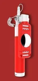 фото Монопод для смартфона Devia 360 Degree Rotation Selfie Stick (Drive-By-Wire) (Red)