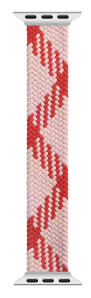 фото Ремешок WiWU Braided Solo Loop для Apple Watch 38/40mm L (155mm) нейлон (розовый/красный)