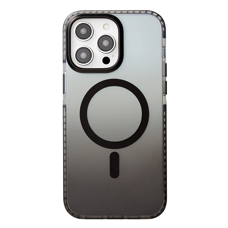 фото Чехол-накладка Mutural MagSafe Icesense Series для iPhone 15 Pro пластиковый (черный градиент)