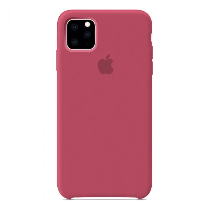 фото Чехол-накладка Silicone Case Series для Apple iPhone 11 Pro Max (красная камелия)