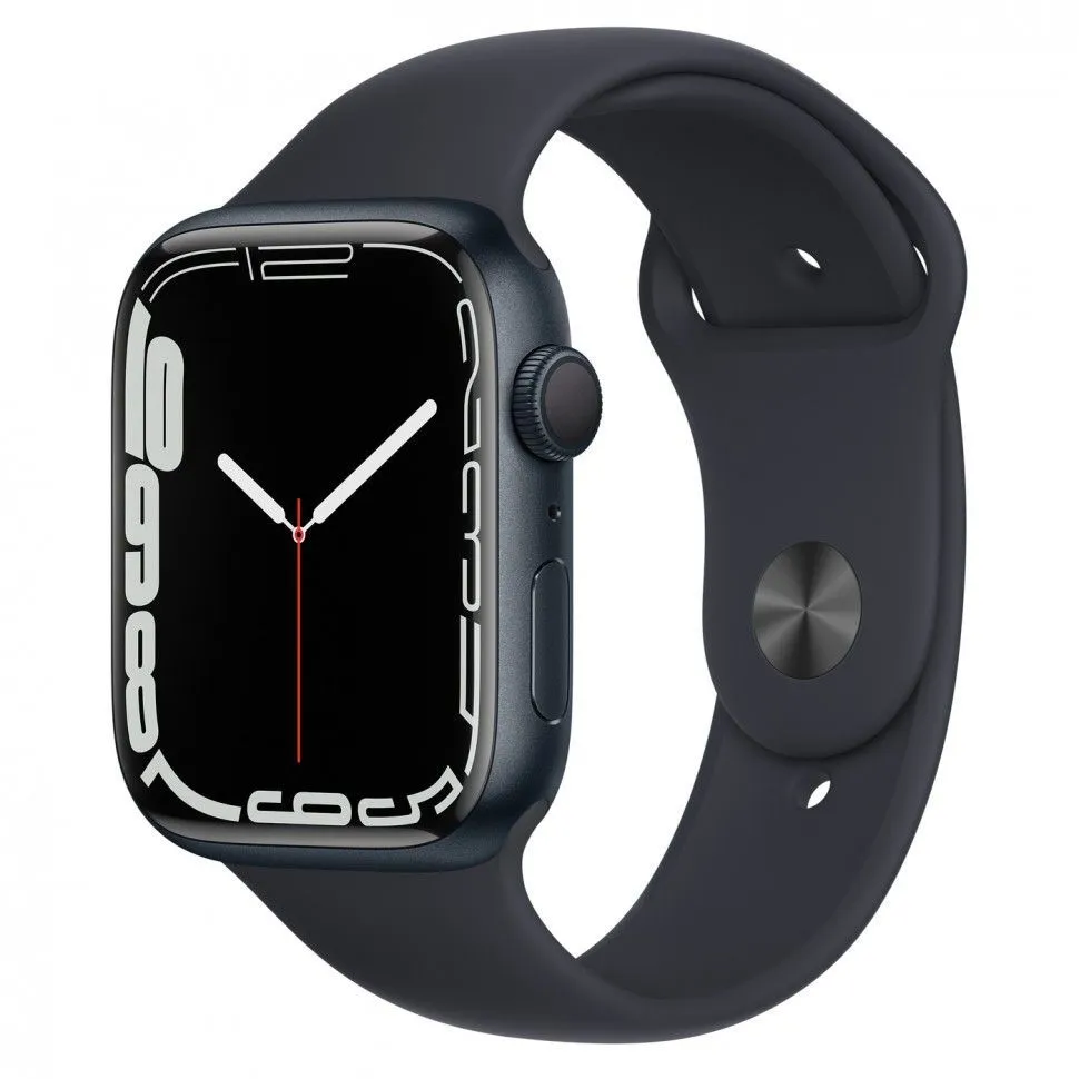 Apple Watch Series 7 45mm (GPS) Midnight Aluminum Case with Midnight Sport Band (MKN53/MKNN3) б/у