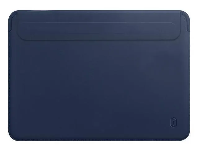фото Чехол для ноутбука WIWU Skin New Pro II PU Leather Sleeve для Apple MacBook Pro 16.2 (2021) (синий)