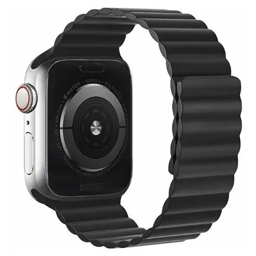 фото Ремешок Hoco WA07 Flexible для Apple Watch 42/44/45/49mm магнитная застежка/силикон (черный)
