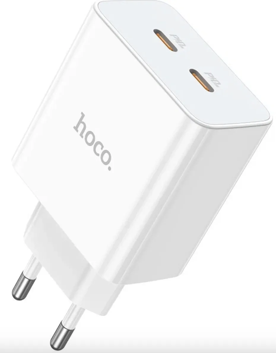 фото Сетевое зарядное устройство Hoco (C108A) Leader PD 35W/QC3.0 charger (EU) (белый)
