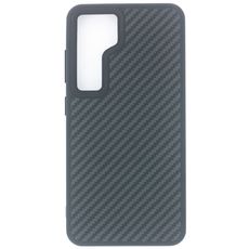 фото Чехол-накладка iLex Kingkong Magsafe для Samsung Galaxy S24 Plus карбоновый (черно-серый в полоску)