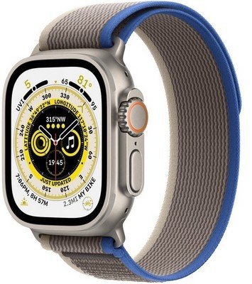Apple Watch Ultra 49 mm LTE Titanium Case Blue/Gray Trail Loop (M/L) Б/У (Отличное состояние)