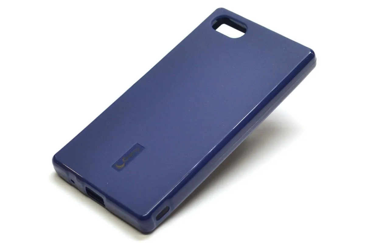фото Чехол-накладка Cherry для Sony Xperia Z4/ Z3+/ Z3 Plus силиконовый матовый (темно-синий)