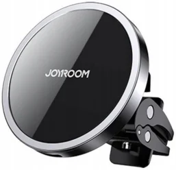 фото Автомобильный держатель Joyroom Magnetic Wireless Car Charger 15 W в воздуховод (черный) (JR-ZS240)