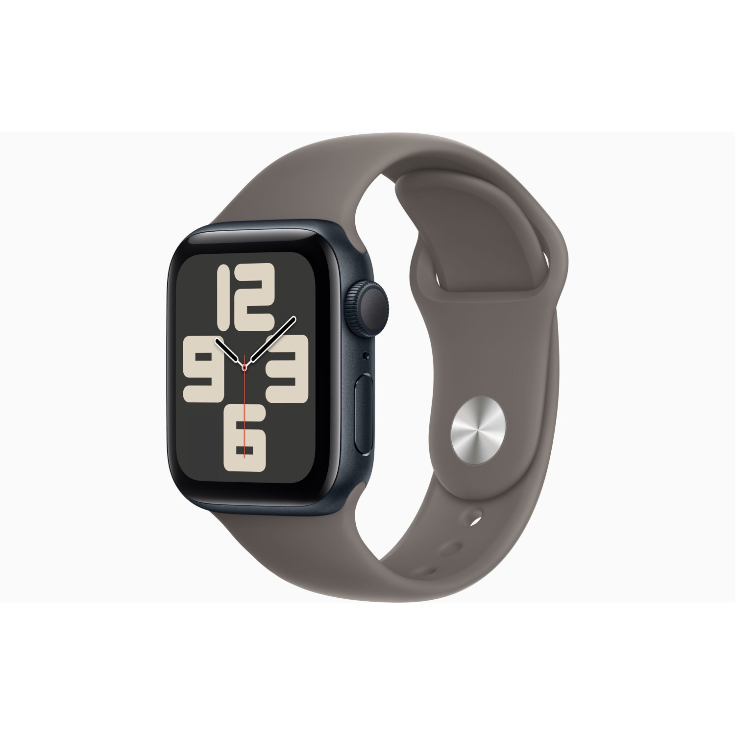 Apple Watch SE Gen 2 40mm (GPS) Midnight Aluminum Case with Bright Green/Blue Nike Sport Loop (MRTR3)