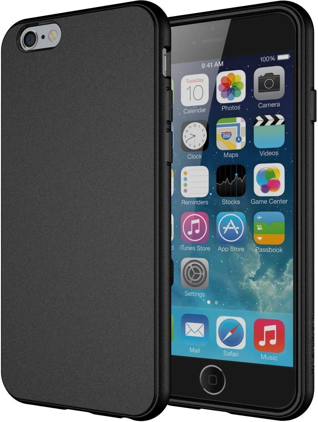 фото Чехол-накладка j-case 0.5mm THIN для Apple iPhone 6 Plus/6S Plus силикон (Black)