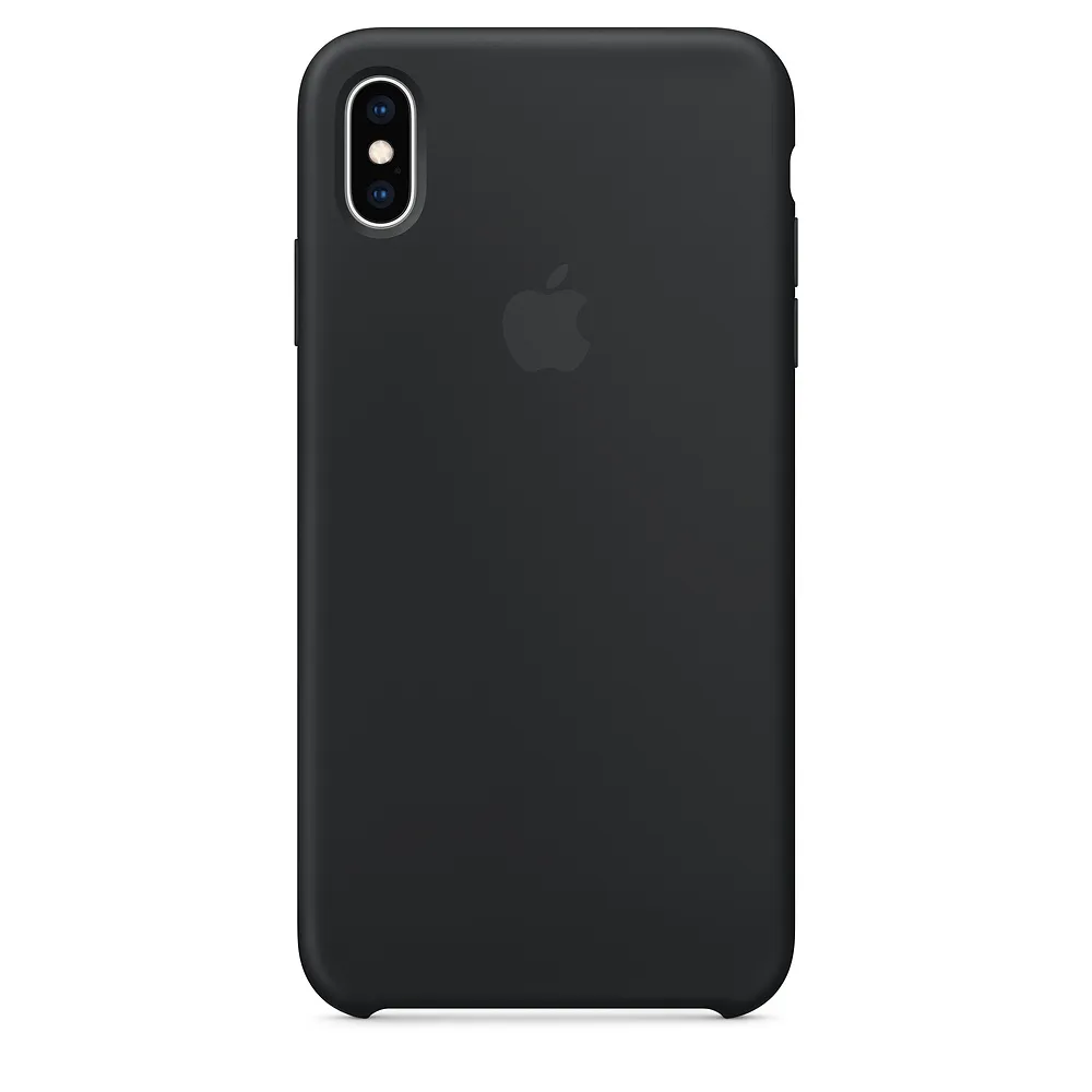 Чехол-накладка Apple Silicone Case Series для iPhone XS Max силикон (Black) (MRWE2FE/A) уценка